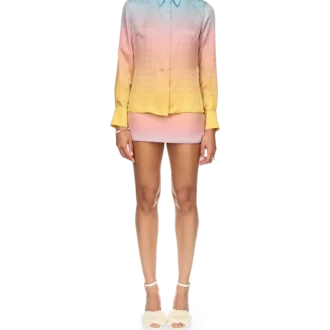 Ping Pong Gradient Silk Shirt