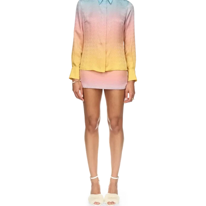Ping Pong Gradient Silk Shirt Ping Pong Gradient Silk Shirt