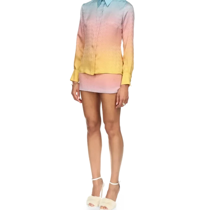 Ping Pong Gradient Silk Shirt Ping Pong Gradient Silk Shirt