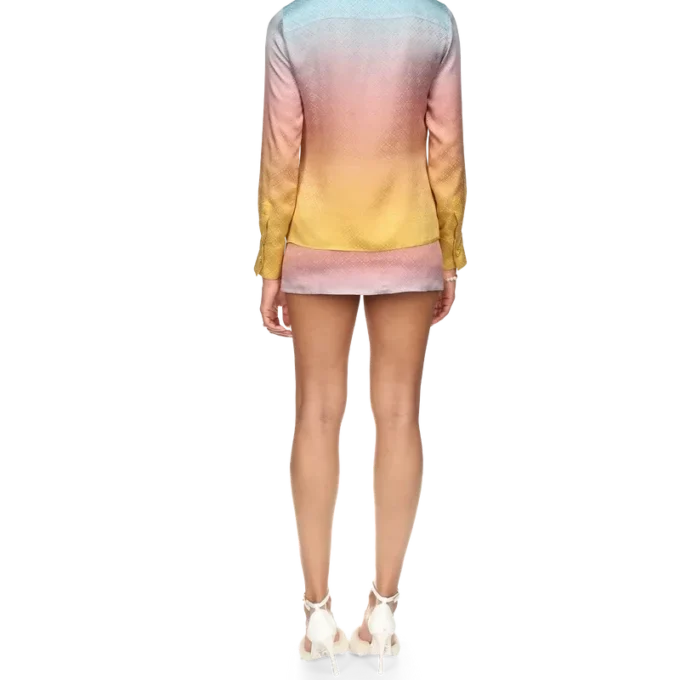 Ping Pong Gradient Silk Shirt Ping Pong Gradient Silk Shirt