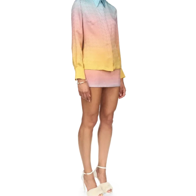 Ping Pong Gradient Silk Shirt Ping Pong Gradient Silk Shirt