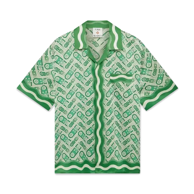 Ping Pong Short Sleeve Silk Shirt Ping Pong Short Sleeve Silk Shirt