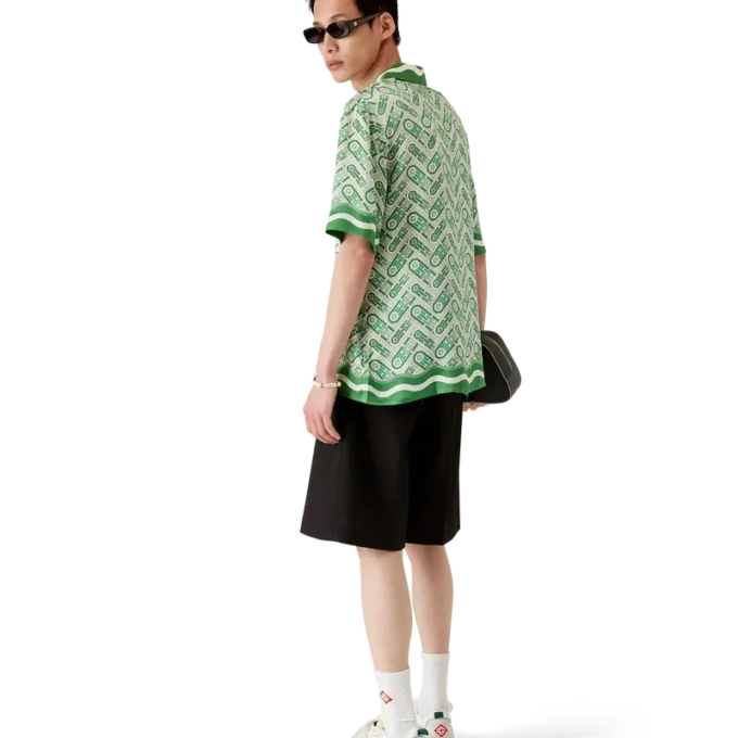 Ping Pong Short Sleeve Silk Shirt Ping Pong Short Sleeve Silk Shirt