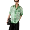 Ping Pong Short Sleeve Silk Shirt Ping Pong Short Sleeve Silk Shirt