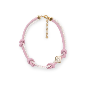 Pink Knotted Necklace