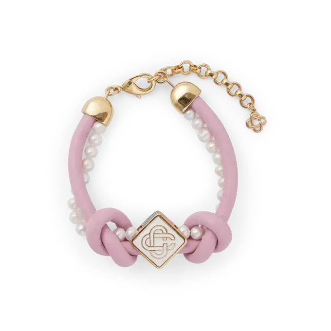 Pink Knotted Pearl Bracelet Pink Knotted Pearl Bracelet