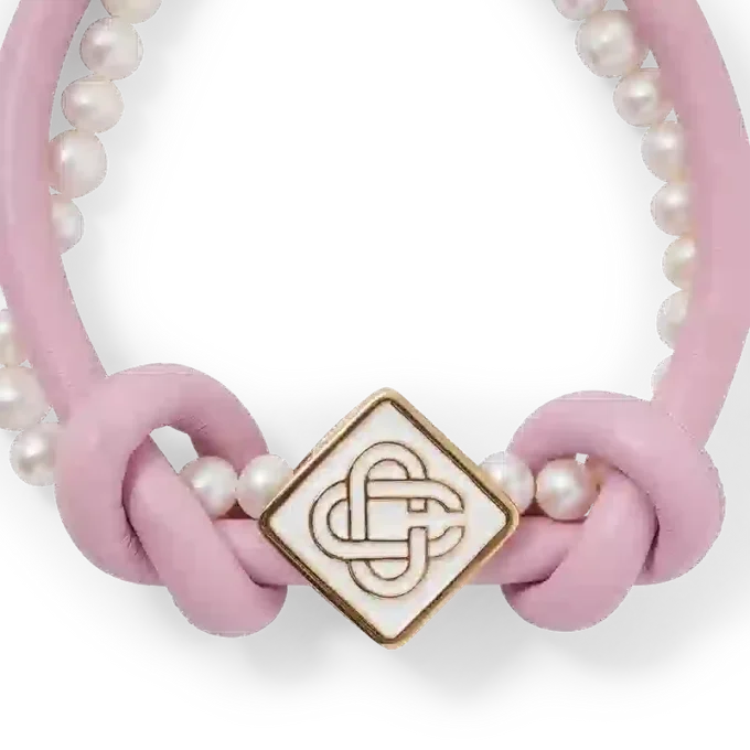 Pink Knotted Pearl Bracelet Pink Knotted Pearl Bracelet