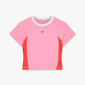 Pink Monogram Short Sleeve Rash Top
