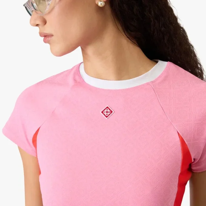 Pink Monogram Short Sleeve Rash Top Pink Monogram Short Sleeve Rash Top