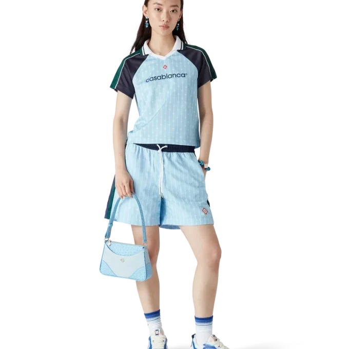 Pinstripe Laurel Football Shirt Pinstripe Laurel Football Shirt