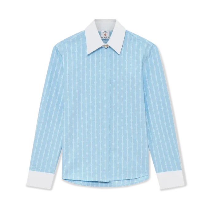 Pinstripe Laurel Long Sleeve Shirt Pinstripe Laurel Long Sleeve Shirt