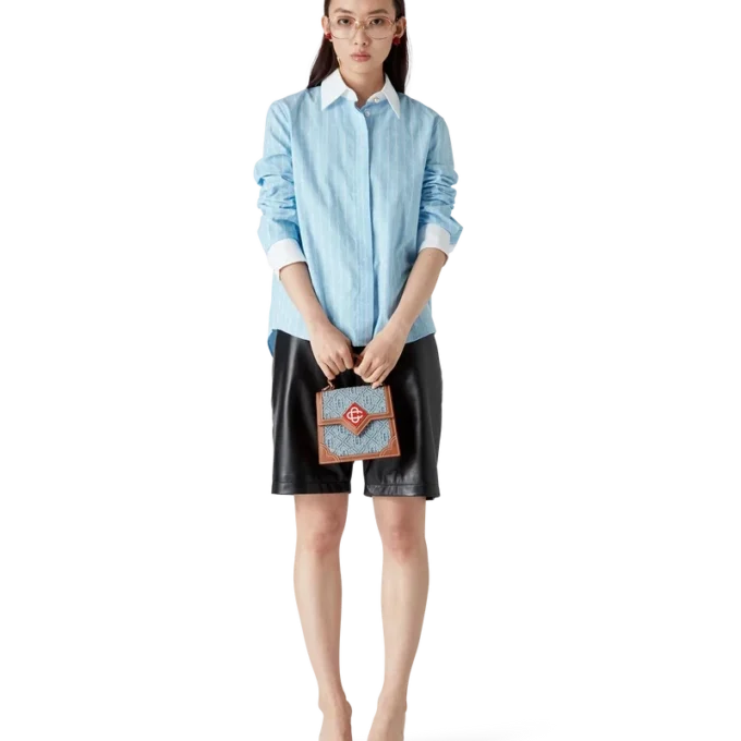 Pinstripe Laurel Long Sleeve Shirt Pinstripe Laurel Long Sleeve Shirt