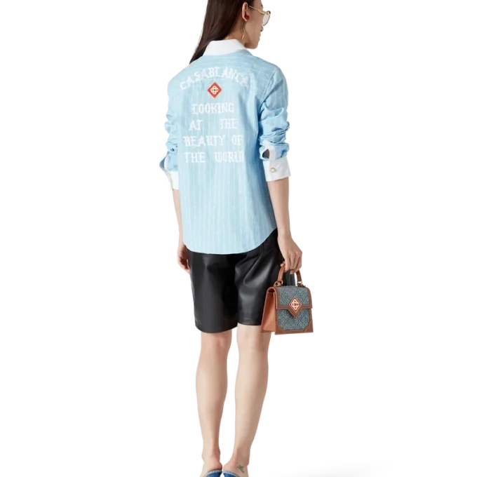 Pinstripe Laurel Long Sleeve Shirt Pinstripe Laurel Long Sleeve Shirt