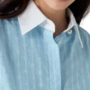 Pinstripe Laurel Long Sleeve Shirt Pinstripe Laurel Long Sleeve Shirt