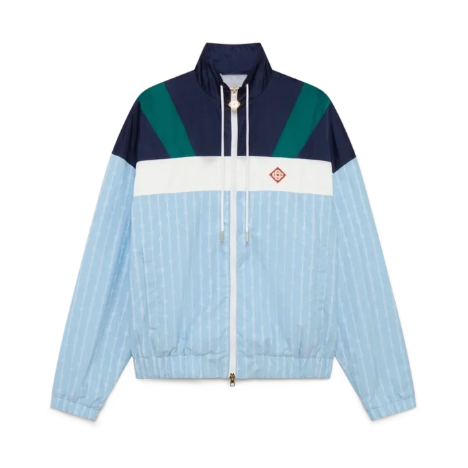 Pinstripe Laurel Track Jacket