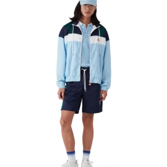 Pinstripe Laurel Track Jacket