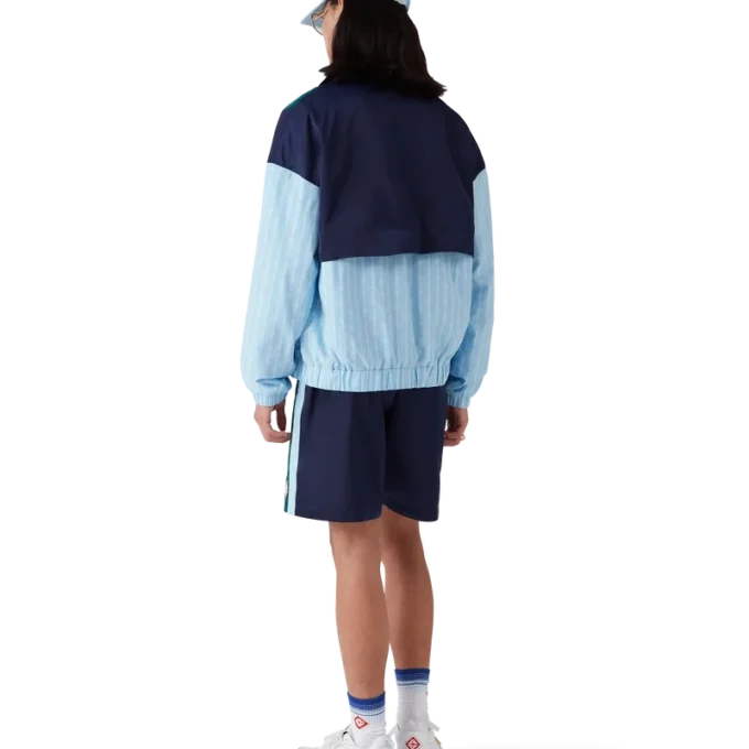 Pinstripe Laurel Track Jacket