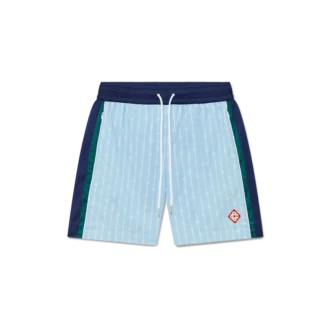 Pinstripe Laurel Track Shorts