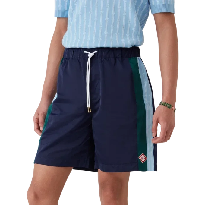 Pinstripe Laurel Track Shorts