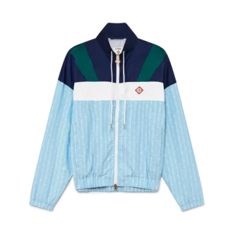 Pinstripe Nylon Track Jacket Pinstripe Nylon Track Jacket