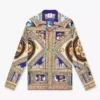 Plafond Orne De Musique Long Sleeve Silk Shirt Plafond Orne De Musique Long Sleeve Silk Shirt