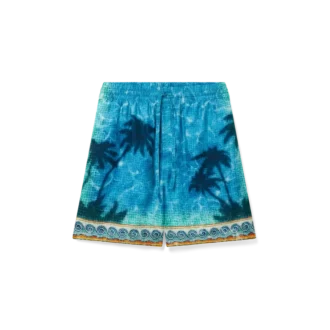 Poolside Emblem Silk Shorts Poolside Emblem Silk Shorts