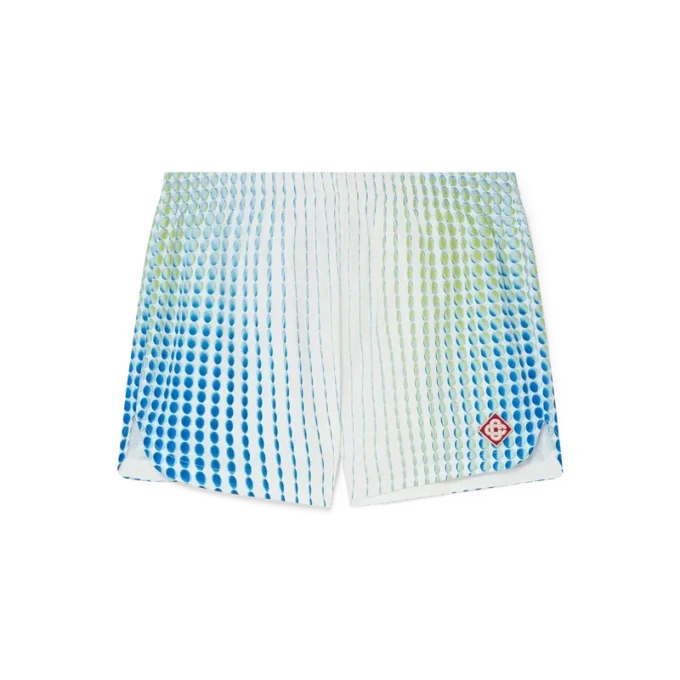 Printed Poly Taffeta Shorts Printed Poly Taffeta Shorts