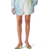 Printed Poly Taffeta Shorts Printed Poly Taffeta Shorts