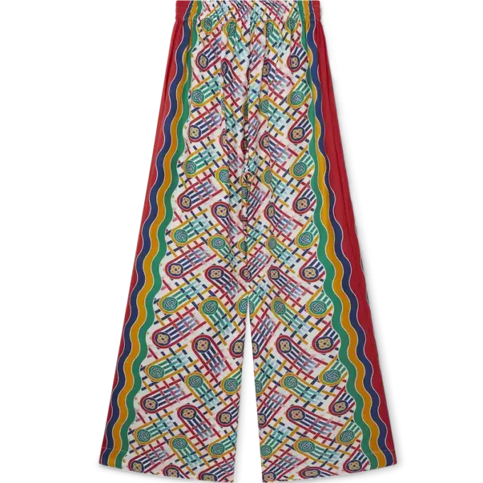 Printed Wide Leg Trousers Printed Wide Leg Trousers