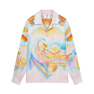 Psychedelic Nirvana Long Sleeve Silk Shirt
