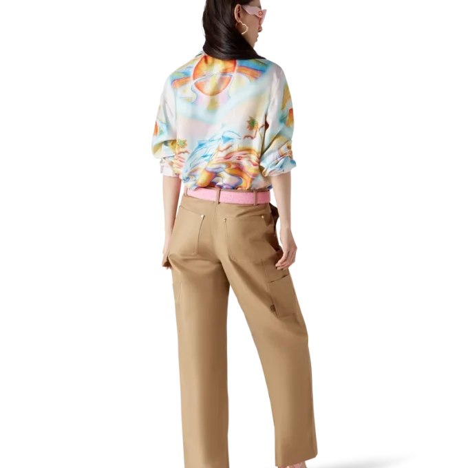 Psychedelic Nirvana Long Sleeve Silk Shirt