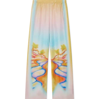 Psychedelic Nirvana Silk Trousers