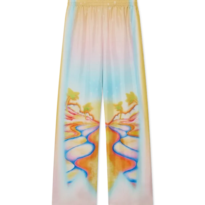 Psychedelic Nirvana Silk Trousers