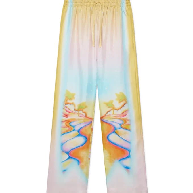 Psychedelic Nirvana Silk Trousers