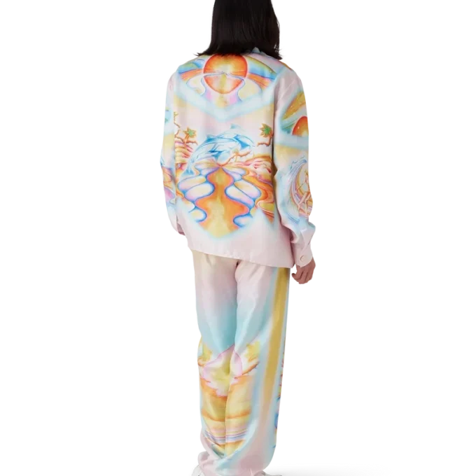 Psychedelic Nirvana Silk Trousers