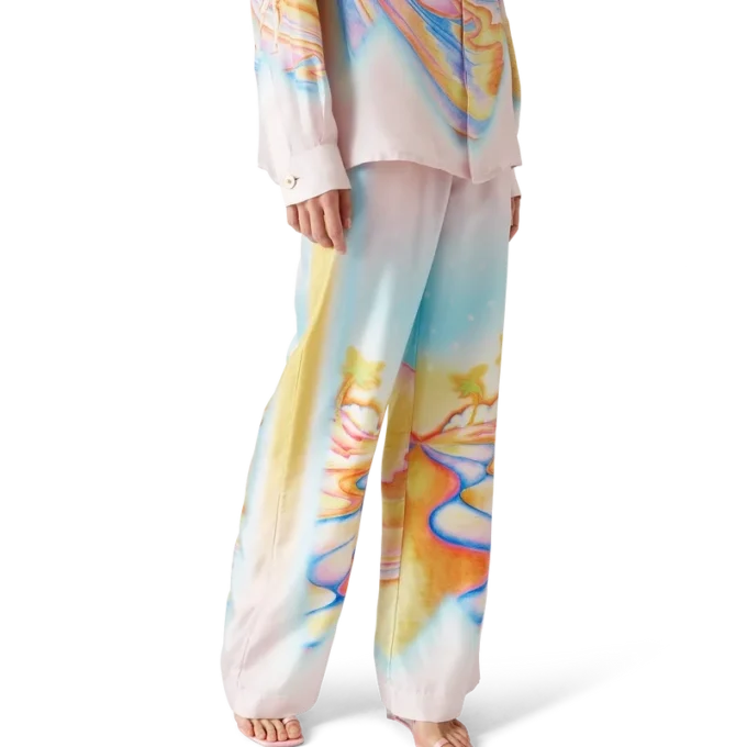 Psychedelic Nirvana Silk Trousers