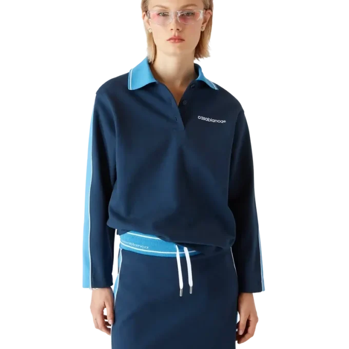 Punto Polo Collared Sweatshirt