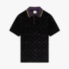 Purple Monogram Velour Polo Polo Shirt Purple Monogram Velour Polo Polo Shirt