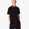 Purple Monogram Velour Polo Polo Shirt Purple Monogram Velour Polo Polo Shirt