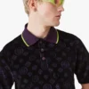 Purple Monogram Velour Polo Polo Shirt Purple Monogram Velour Polo Polo Shirt