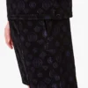 Purple Monogram Velour Shorts Purple Monogram Velour Shorts