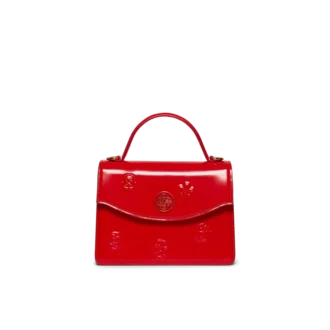 Red Emblems Mini Jeanne Bag