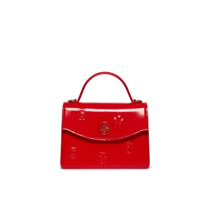 Red Emblems Mini Jeanne Bag