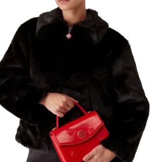 Red Emblems Mini Jeanne Bag