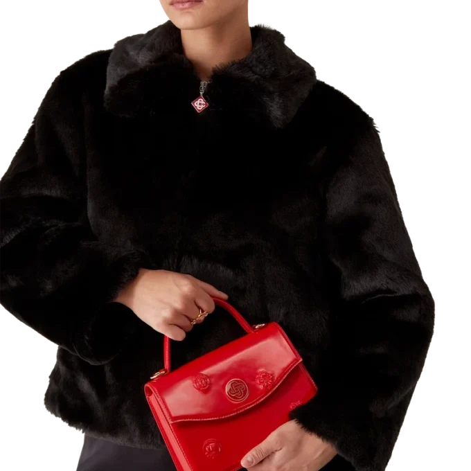 Red Emblems Mini Jeanne Bag