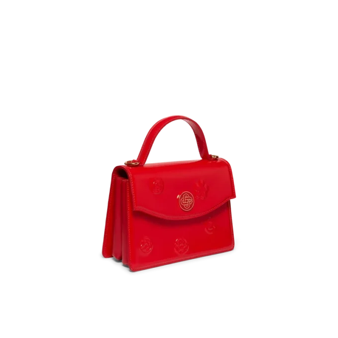 Red Emblems Mini Jeanne Bag