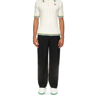 Rib Boucle Polo Shirt