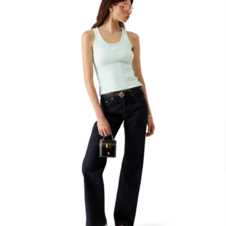 Ribbed Jersey Tank Top