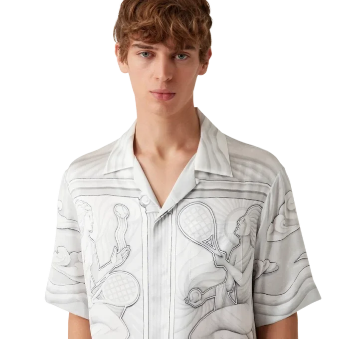 Sacred Stone Short Sleeve Silk Shirt Sacred Stone Short Sleeve Silk Shirt