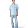 Satin Quarter Zip Short Sleeve Shirt Satin Quarter Zip Short Sleeve Shirt